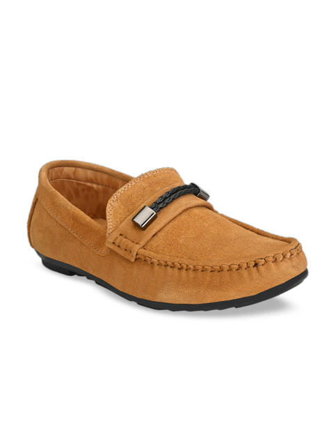 

Big Fox Men Tan Brown Solid Loafers