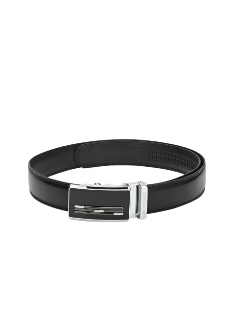 

Pacific Gold Men Black Solid Genuine Leather Belt