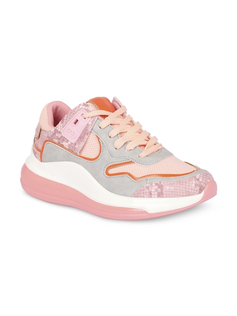 

Sole To Soul Women Pink & Grey Walking Shoes