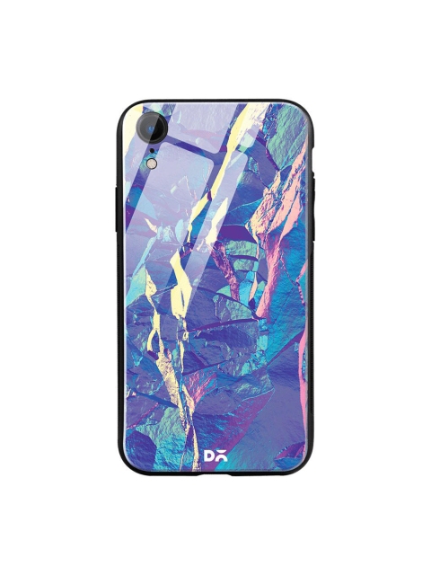 

DailyObjects Blue & White Iceberg Holo Stone iPhone XR Glass Case