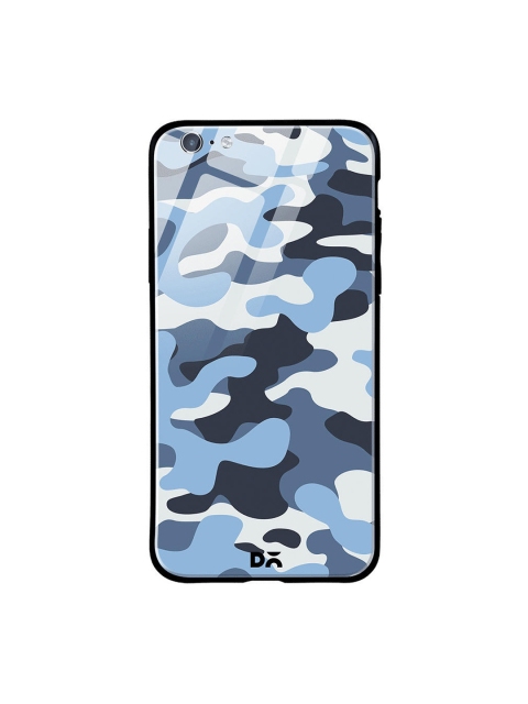 

DailyObjects Blue & Grey Camouflage Aquatic iPhone 6S Glass Case