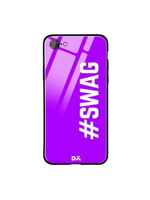 

DailyObjects Purple & White Swag iPhone 7 Glass Case