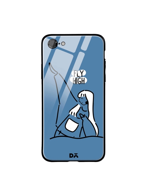 

DailyObjects Blue & White Flying High iPhone 7 Glass Case