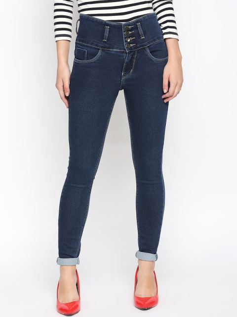

fungus Women Blue Slim Fit High-Rise Clean Look Stretchable Jeans