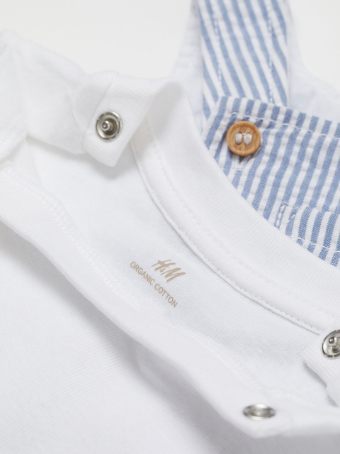

H&M Kids 2-Piece Sustainable Cotton Set, White