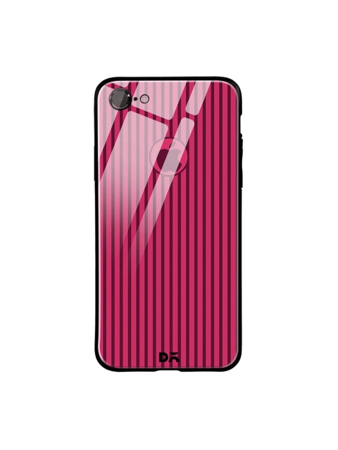

DailyObjects Red & Black Stripes iPhone 7 Glass Cover
