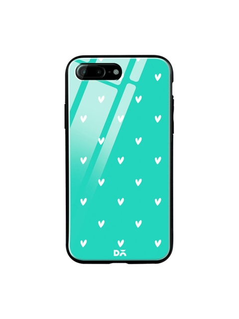 

DailyObjects Turquoise Blue & White Bundle Heart iPhone 7 Plus Glass Cover