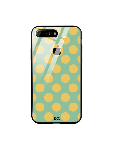 

DailyObjects Green & Yellow Polka iPhone 7 Plus Glass Case