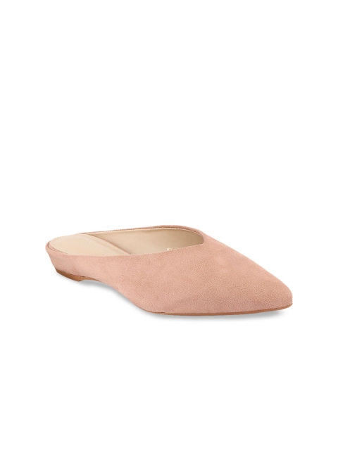 

URBANE Women Pink Solid Mules