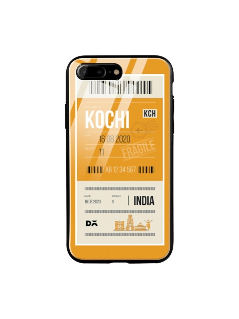 

DailyObjects Orange & Beige Kochi City Tag iPhone 7 Plus Glass Cover