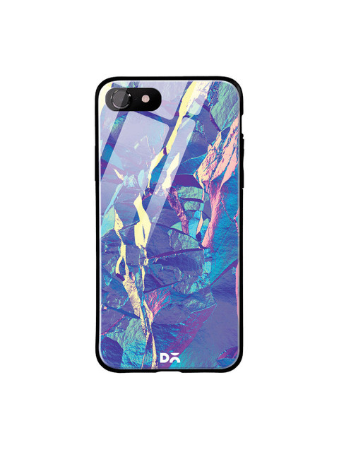 

DailyObjects Blue & Pink Iceberg Holo Stone iPhone 7 Glass Case