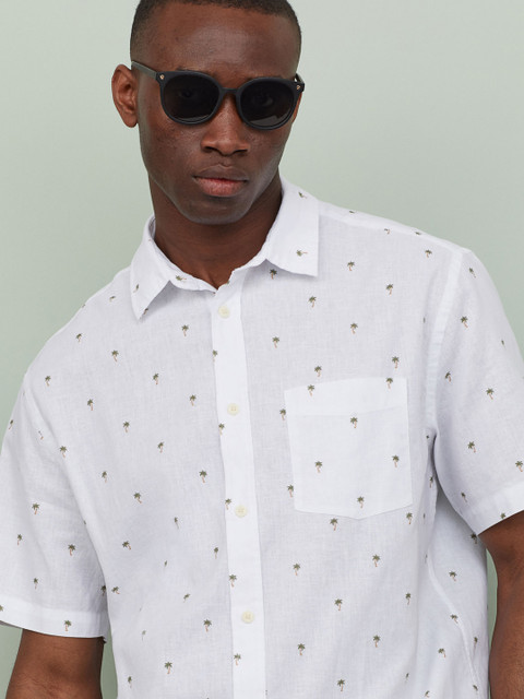 

H&M Men White Regular Fit Shirt