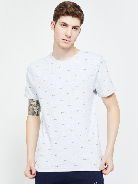 

UCLA Men Grey Printed Round Neck T-shirt