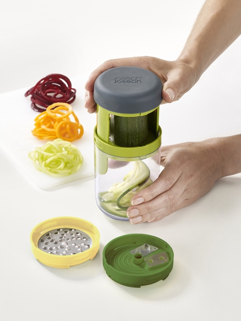 

Joseph Joseph Green & Transparent Spiro Spiralizer Vegetable Spiral Slicer