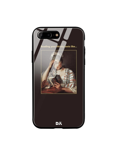

DailyObjects Black & Grey Thirsty Text iPhone 7 Plus Glass Case