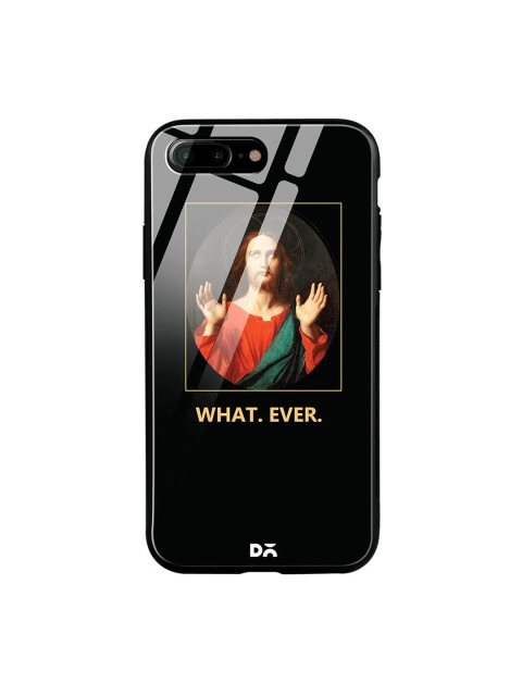 

DailyObjects Black & Red What Ever iPhone 7 Plus Glass Case