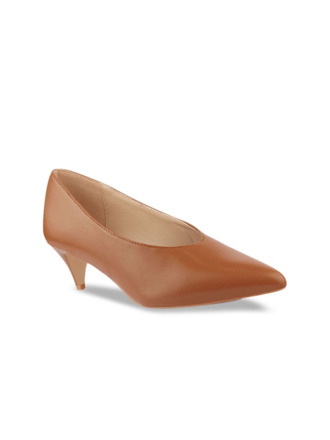 

URBANE Women Camel Brown Solid Pumps