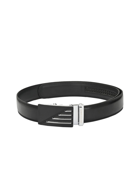 

Pacific Gold Men Black Solid Genuine Leather Belt