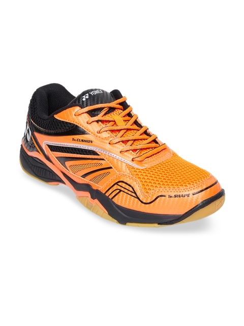 

YONEX Men Orange & Black Badminton Shoes