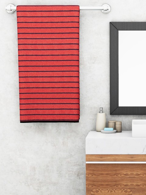 

BIANCA Red & Black Striped 500 GSM Bath Towel
