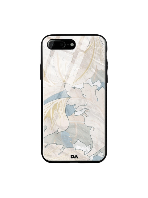 

DailyObjects Grey & Blue Marble Leaves iPhone 7 Plus Glass Case