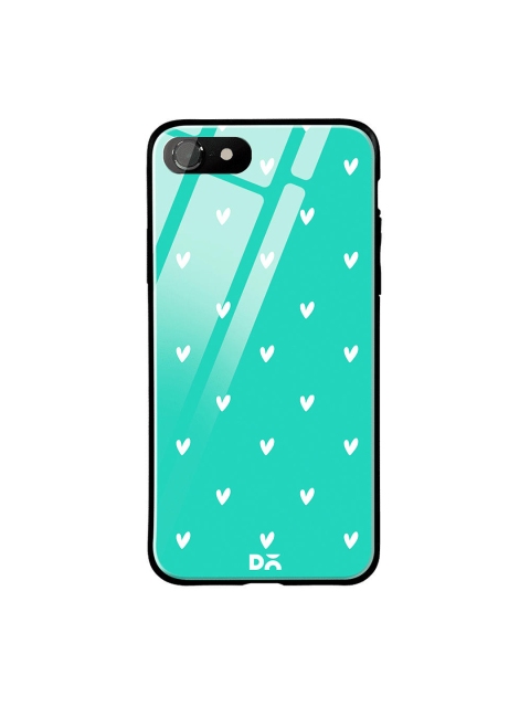 

DailyObjects Turquoise Blue & White Bundle Heart iPhone 7 Glass Cover