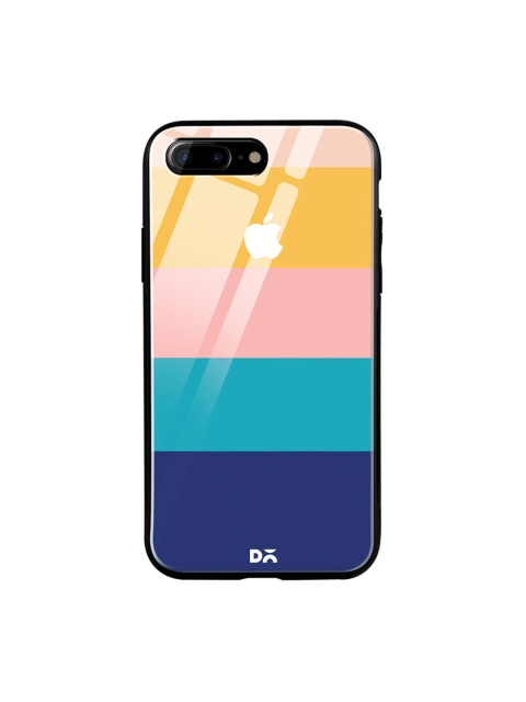 

DailyObjects Blue & Peach-Coloured Quin iPhone 7 Plus Glass Case