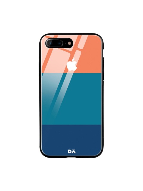 

DailyObjects Blue & Peach-Coloured Dark Triplet iPhone 7 Plus Glass Case