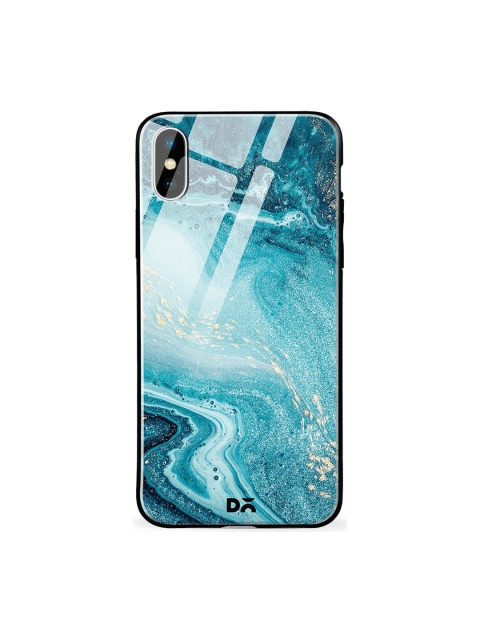 

DailyObjects Blue & White Marble Ocean iPhone Xs Glass Cover