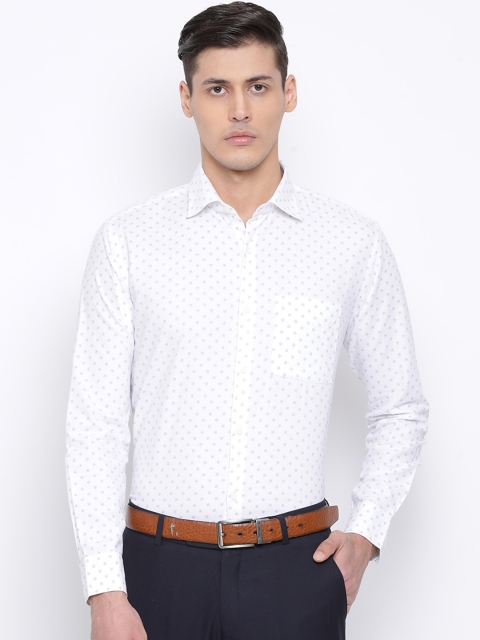 

Richlook Men White Slim Fit Printed Formal Shirt