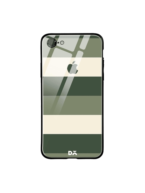 

DailyObjects Green & Beige Camo Lines iPhone 7 Glass Case