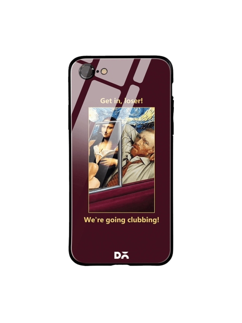 

DailyObjects Burgundy & Blue Clubbing iPhone 7 Glass Case
