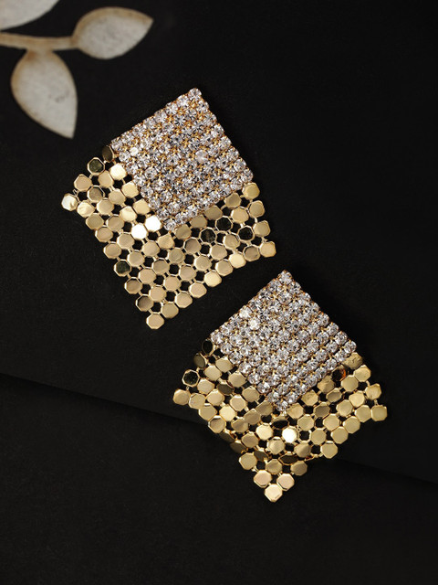 

TOKYO TALKIES X rubans FASHION ACCESSORIES Gold-Plated & White Classic Drop Earrings