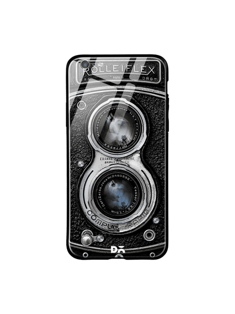 

DailyObjects Black & Grey Flex Camera iPhone 6 Glass Cover