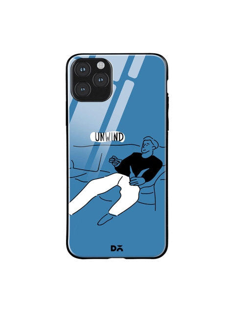 

DailyObjects Blue & White Unwinder iPhone 11 Pro Max Glass Case