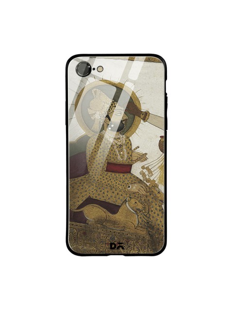 

DailyObjects Brown & Grey Royal Tiika iPhone 7 Glass Case
