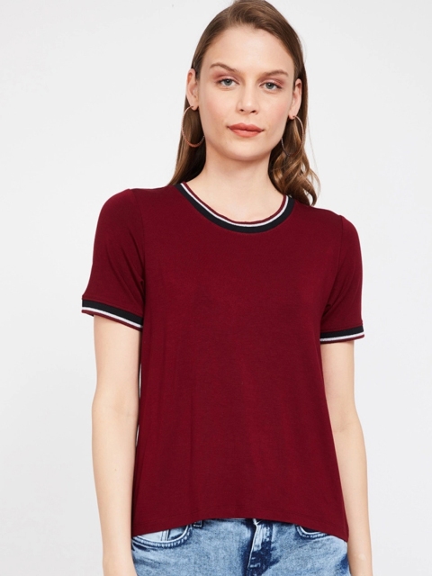 

Bossini Women Maroon Solid Top