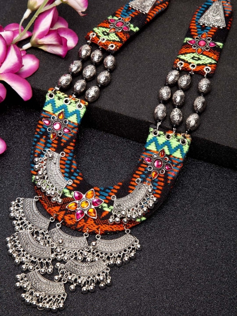 

Moedbuille Silver Plated Handcrafted Bohemian Necklace