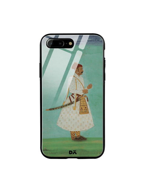 

DailyObjects Green & White Rajput Warrior Full iPhone 7 Plus Glass Cover