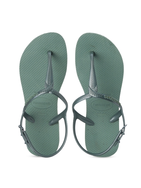 

Havaianas Women Green Solid Thong Flip-Flops