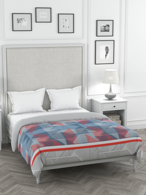 

Portico New York Blue & Grey Geometric Mild Winter 120 GSM Double Bed Comforter