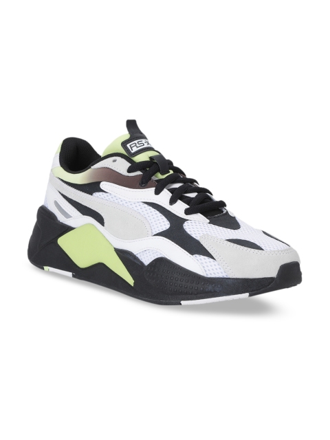 

Puma Unisex White & Black Colourblocked RS-X Neo Fade Sneakers