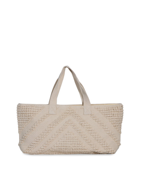 

Diwaah Off-White Self Design Handheld Bag