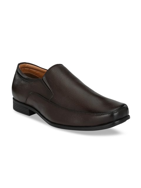 

Rodolfo Darrell Men Brown Solid Leather Formal Slip-Ons