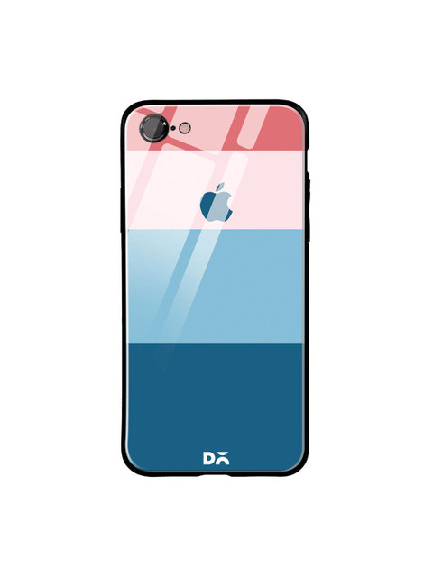 

DailyObjects Blue & Pink Candy Quad iPhone 7 Glass Cover
