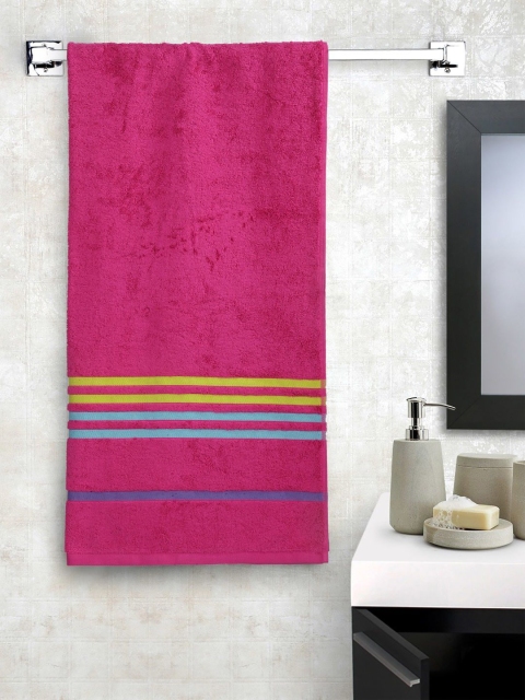 

Portico New York Pink Solid Tiara Combed 550 GSM Bath Towel