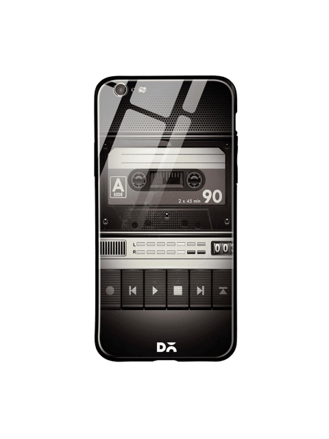 

DailyObjects Black & Grey Cassette Player iPhone 6 Glass Case