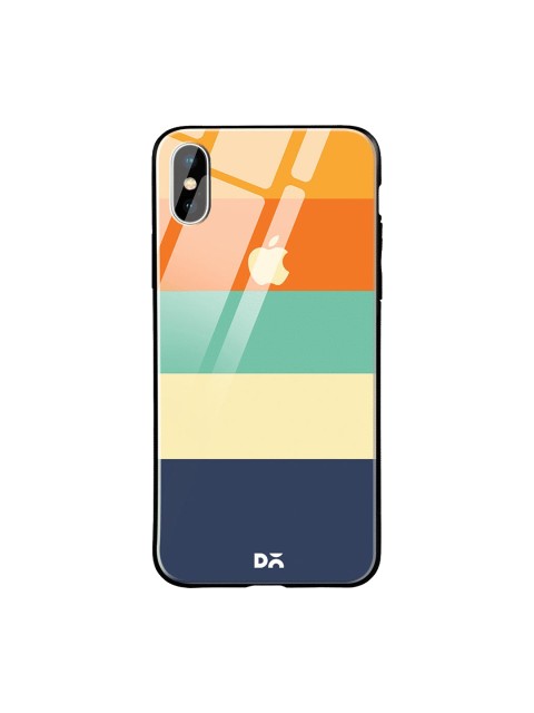 

DailyObjects Orange & Green Quin iPhone XS Glass Case