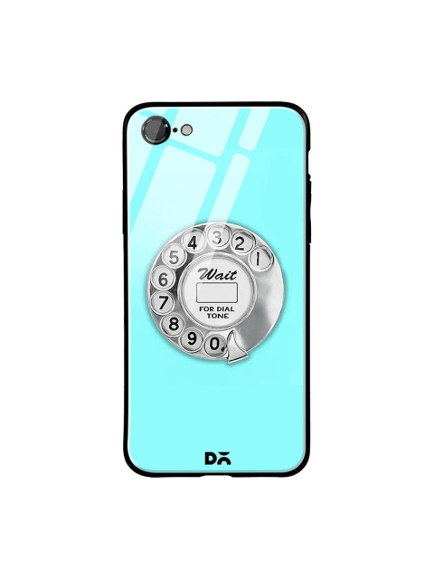 

DailyObjects Turquoise Blue & Grey Dialer iPhone 7 Glass Case