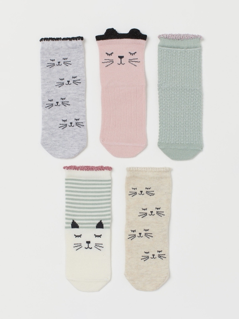 

H&M Kids 5-Pack Socks, Pink